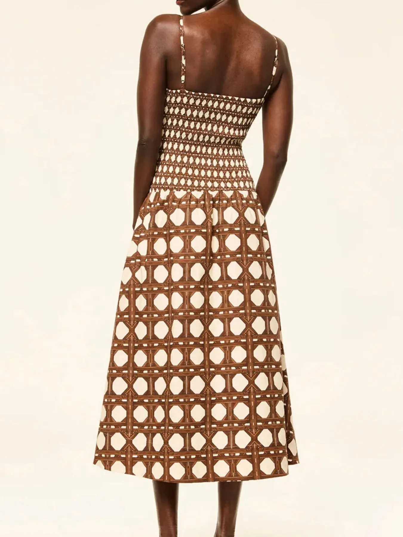 Geometric Pattern Cami Midi Dress sold by Gigi Laurent product image thumbnail 4