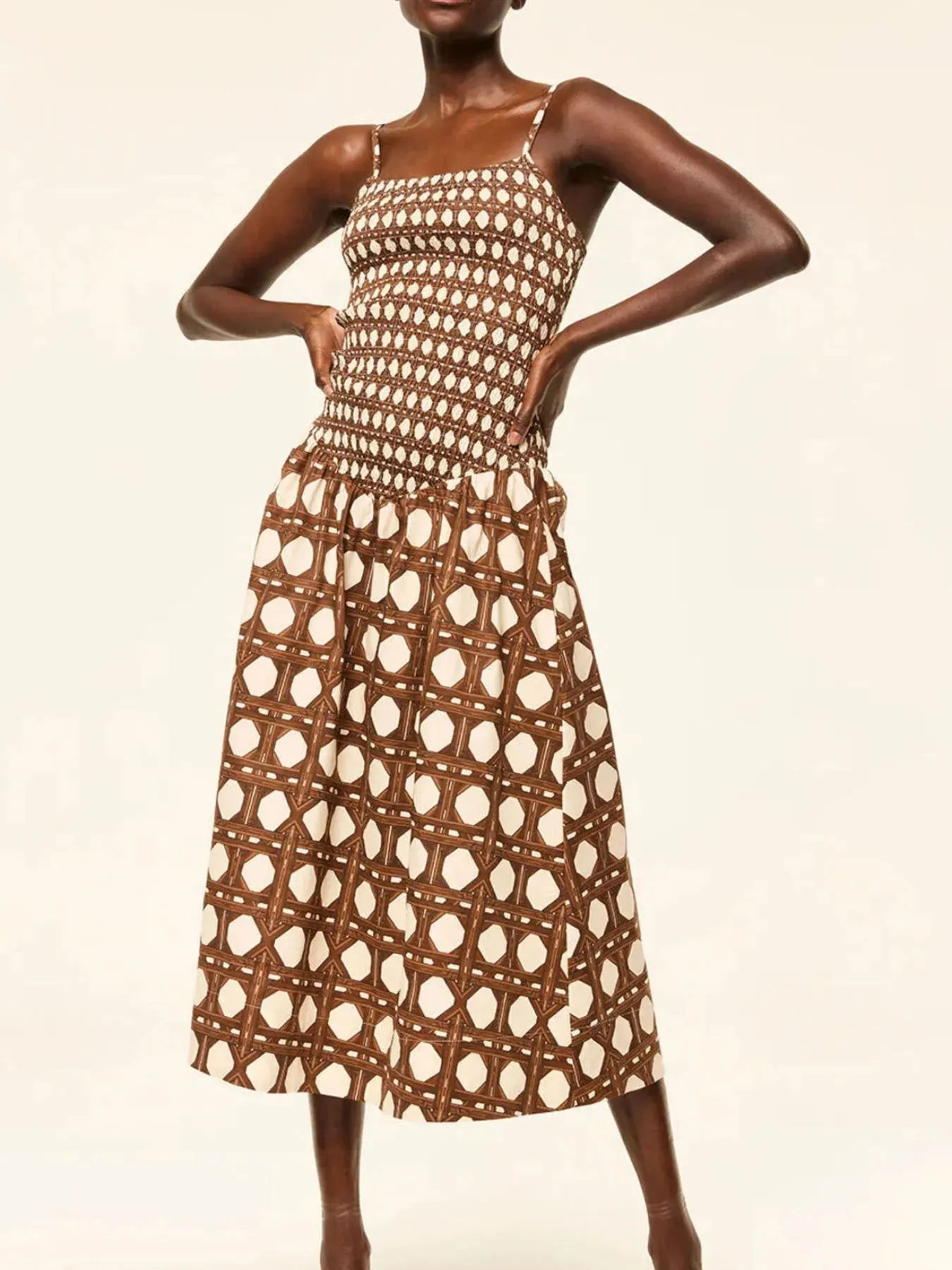 Geometric Pattern Cami Midi Dress sold by Gigi Laurent product image thumbnail 2