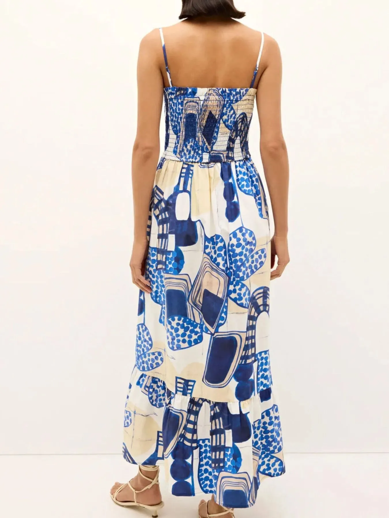 Printed Square Neck Cami Midi Dress sold by Gigi Laurent product image thumbnail 3