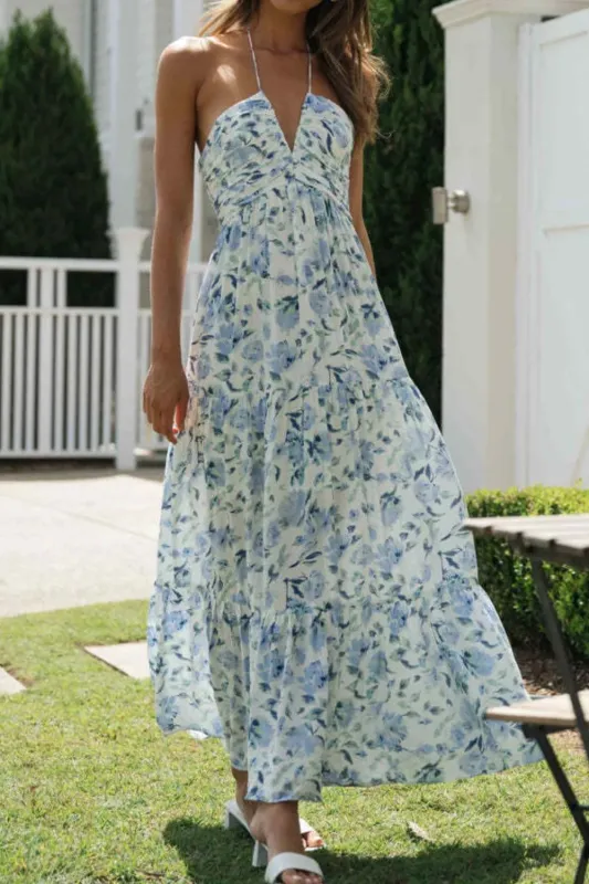 Printed Halter Neck Cami Dress sold by Gigi Laurent