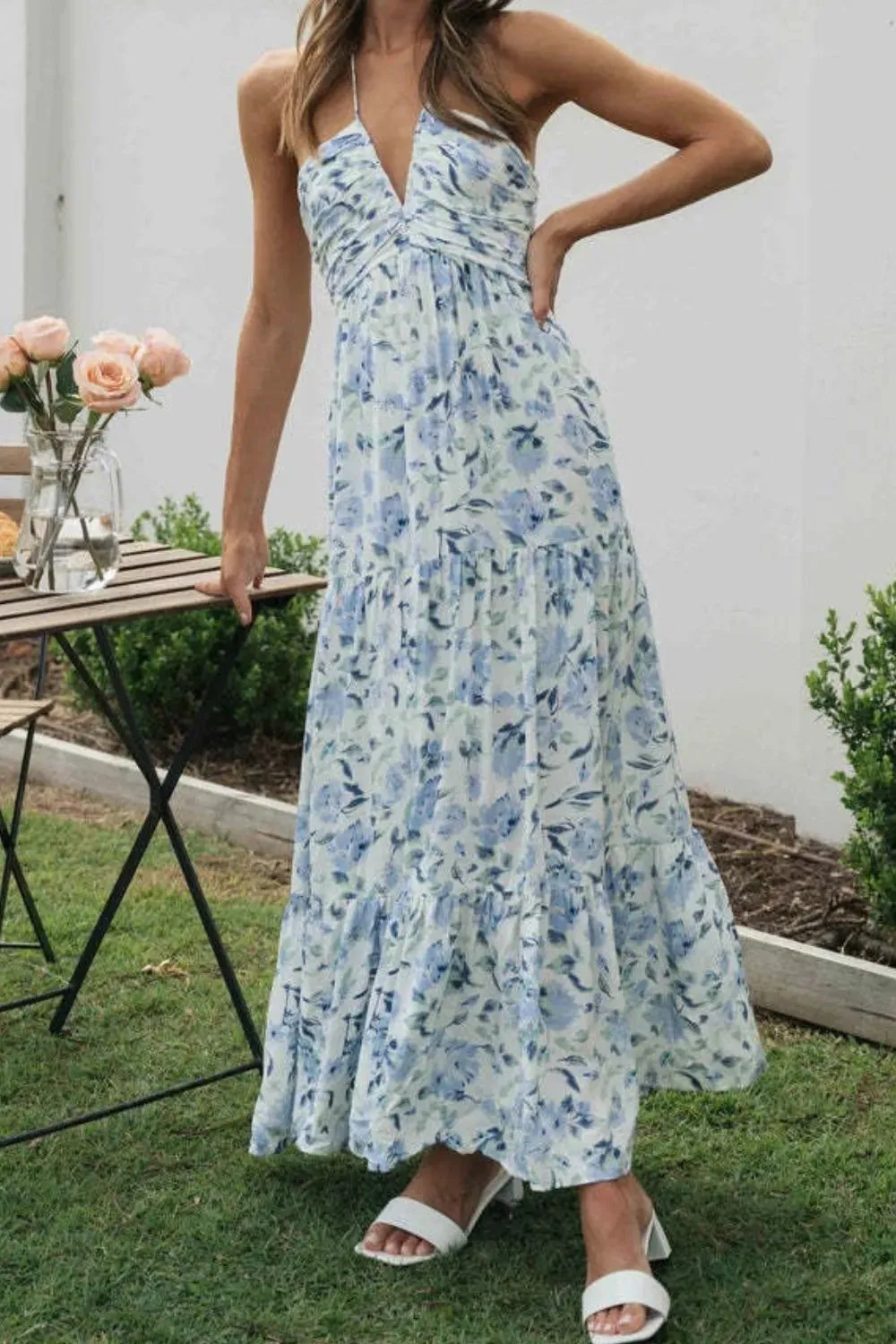 Printed Halter Neck Cami Dress sold by Gigi Laurent product image thumbnail 3