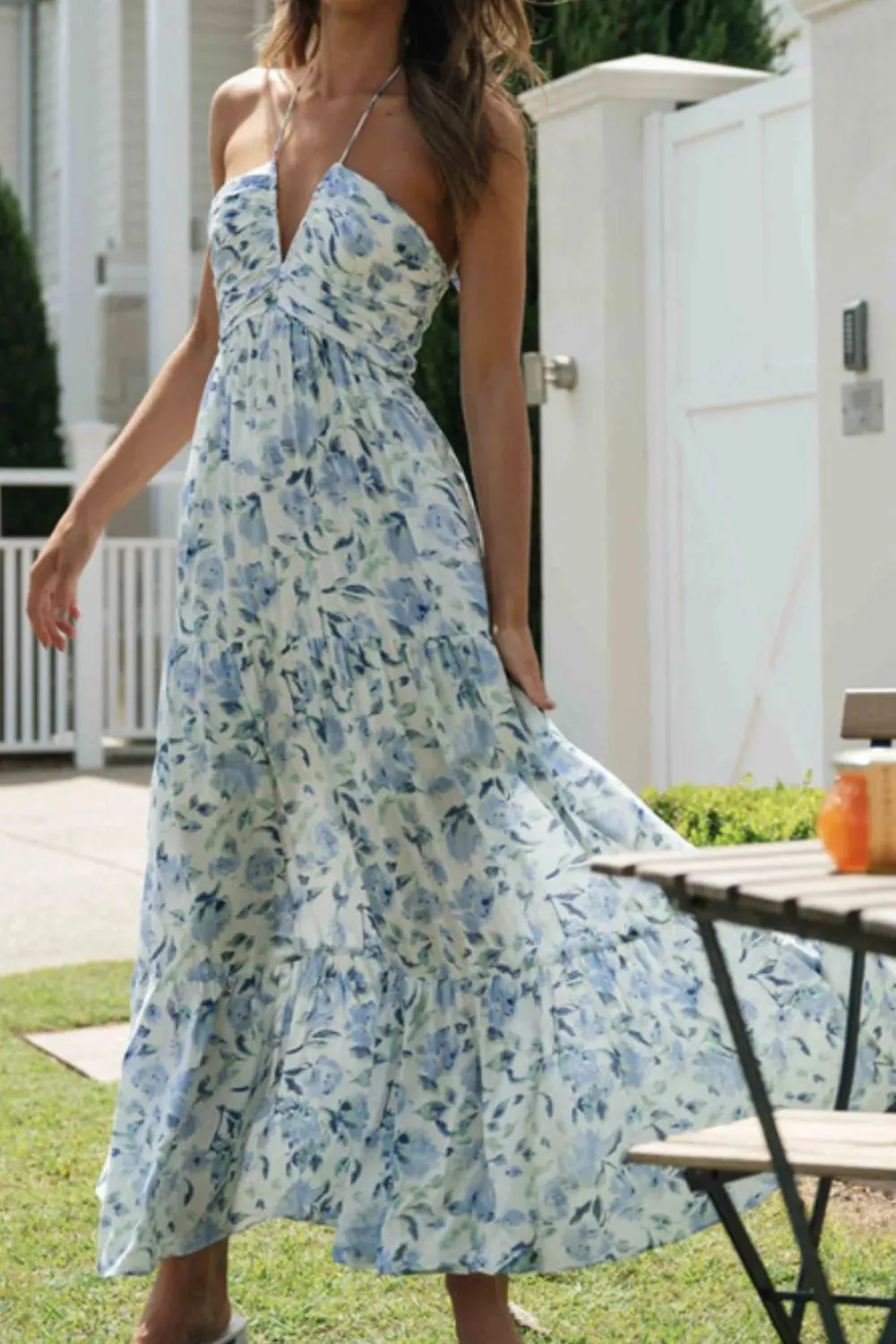 Printed Halter Neck Cami Dress sold by Gigi Laurent product image thumbnail 2