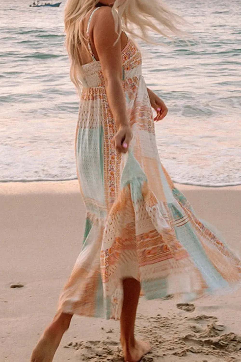 Printed Square Neck Cami Dress sold by Gigi Laurent product image thumbnail 5