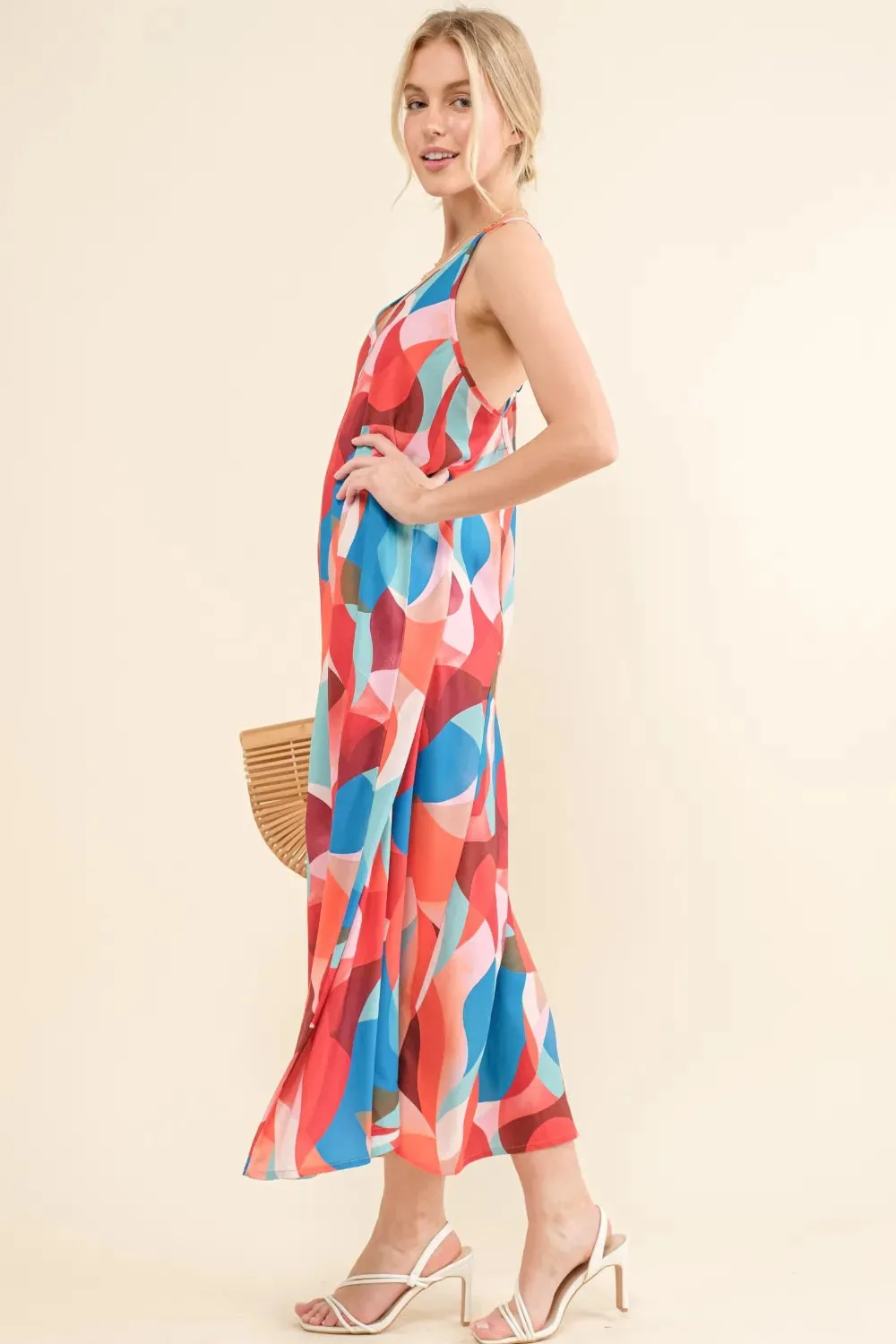 And the Why Printed Crisscross Back Cami Dress sold by Gigi Laurent product image thumbnail 3