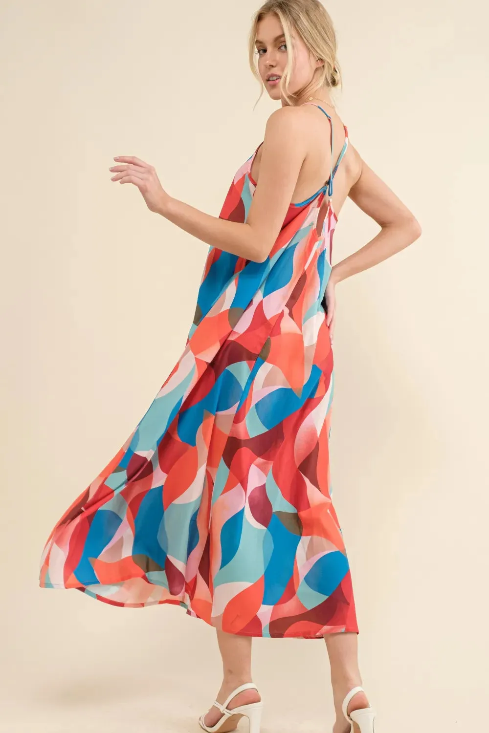 And the Why Printed Crisscross Back Cami Dress sold by Gigi Laurent product image thumbnail 2