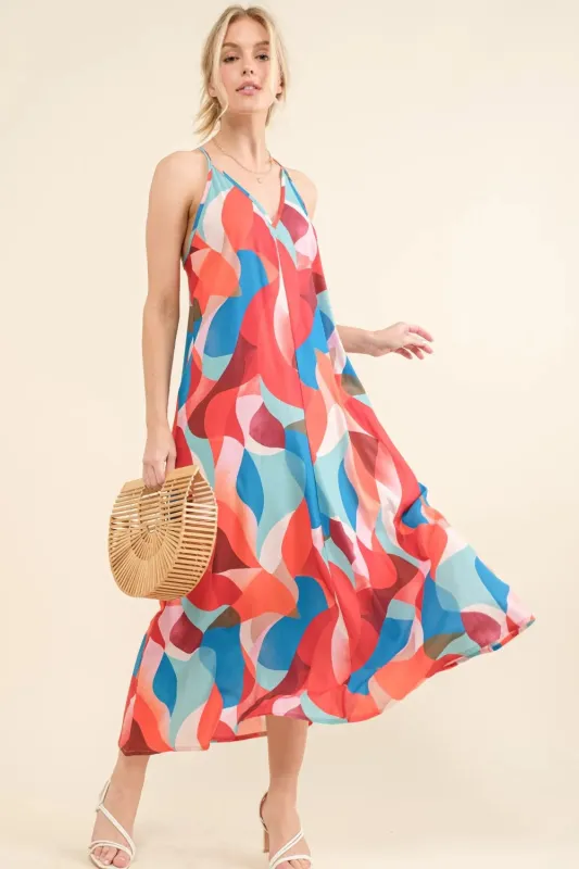 And the Why Printed Crisscross Back Cami Dress sold by Gigi Laurent