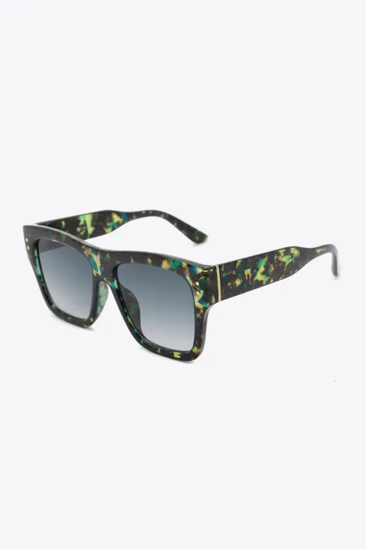 UV400 Patterned Polycarbonate Square Sunglasses sold by Gigi Laurent