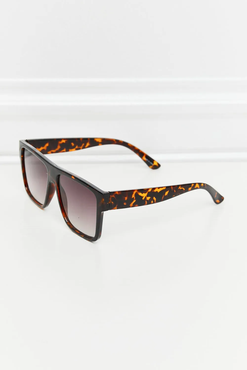 Tortoiseshell Square Full Rim Sunglasses sold by Gigi Laurent product image thumbnail 5