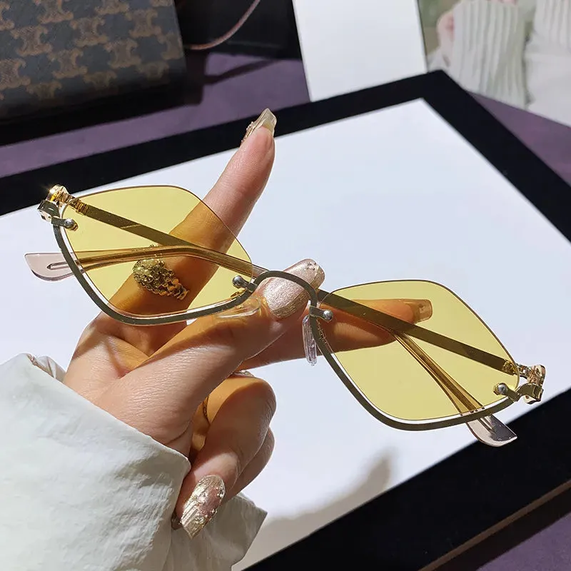 Cat Eye Sunglasses with Gold Metal Frame sold by Gigi Laurent product image thumbnail 5