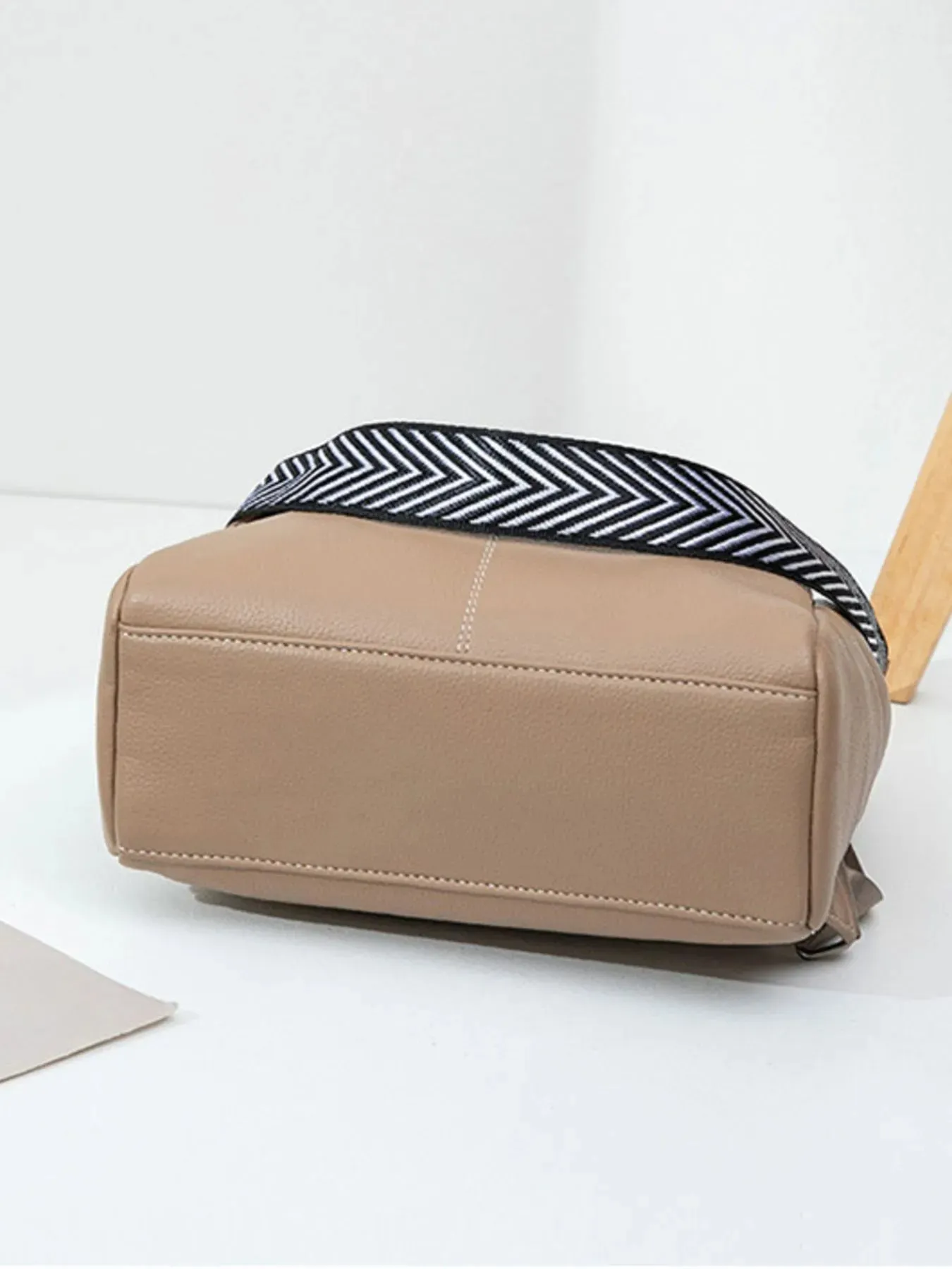 Leather Multi-Compartment Backpack Bag sold by Gigi Laurent product image thumbnail 4