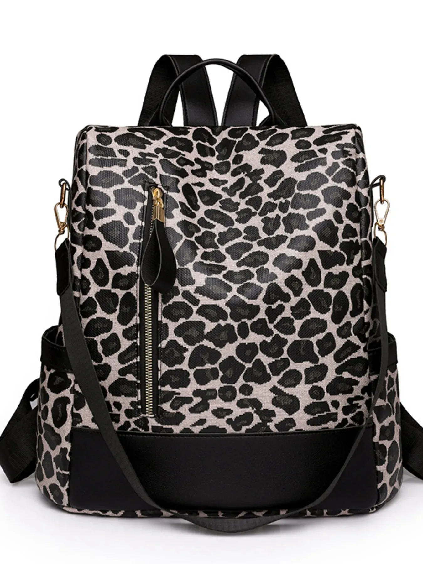 Leopard Print Backpack Bag sold by Gigi Laurent product image thumbnail 4
