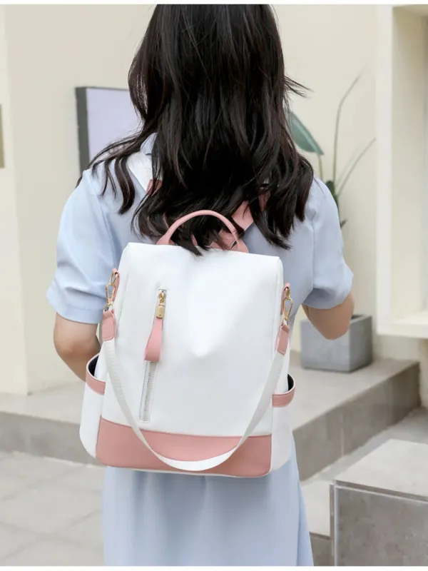 Color Block Convertible Backpack Bag made by Gigi Laurent