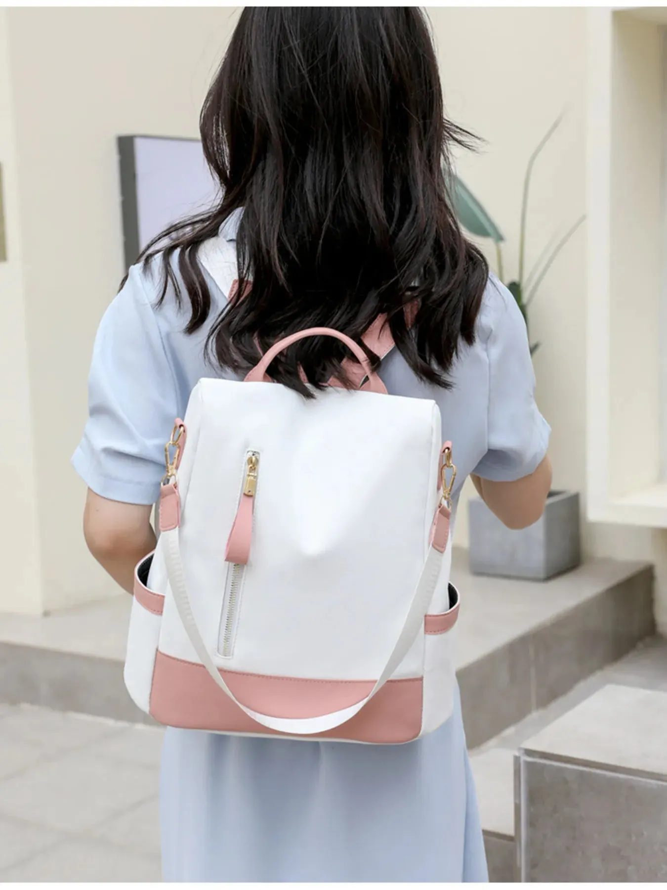 Color Block Convertible Backpack Bag sold by Gigi Laurent