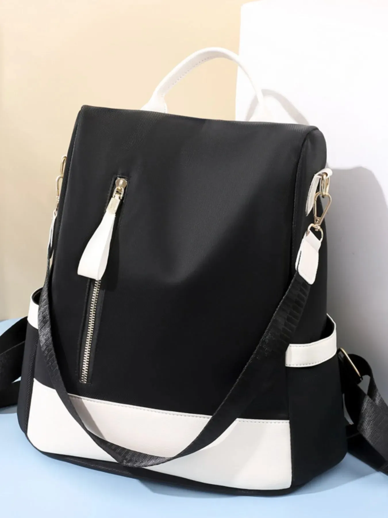 Color Block Convertible Backpack Bag sold by Gigi Laurent product image thumbnail 3