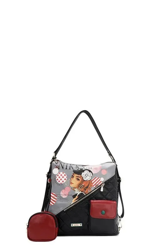 Nicole Lee USA Convertible Adjustable Strap Backpack Bag sold by Gigi Laurent product image thumbnail 2