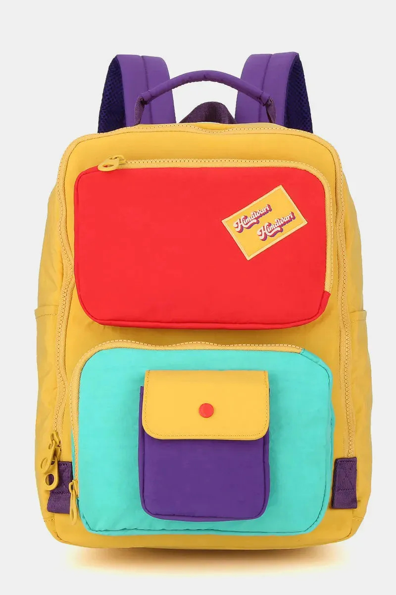 Himawari Contrast Nylon Backpack Bag with Handles sold by Gigi Laurent product image thumbnail 2