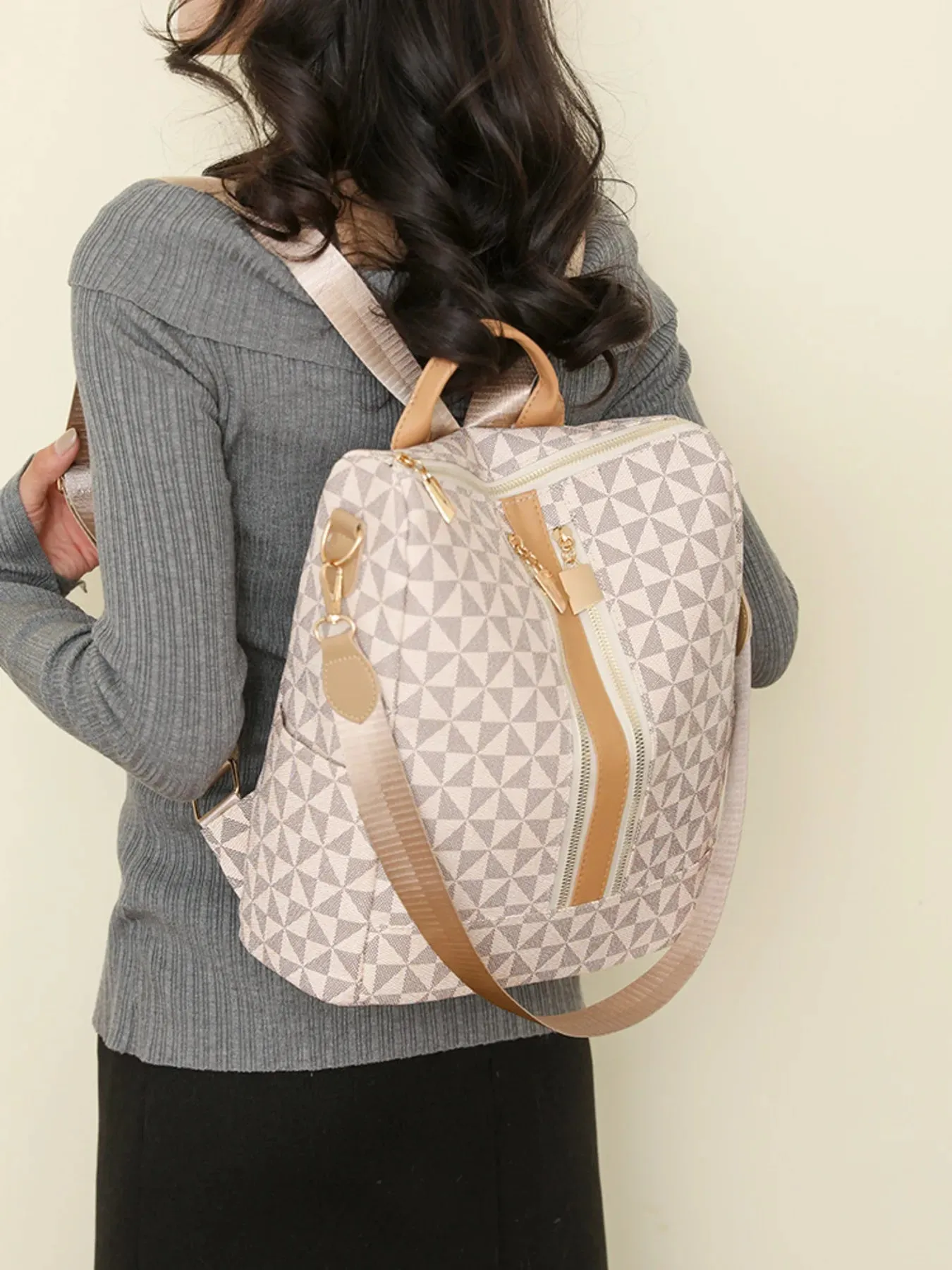 Geometric Pattern Backpack Bag sold by Gigi Laurent product image thumbnail 5