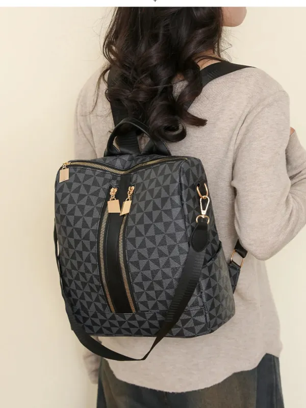 Geometric Pattern Backpack Bag made by Gigi Laurent