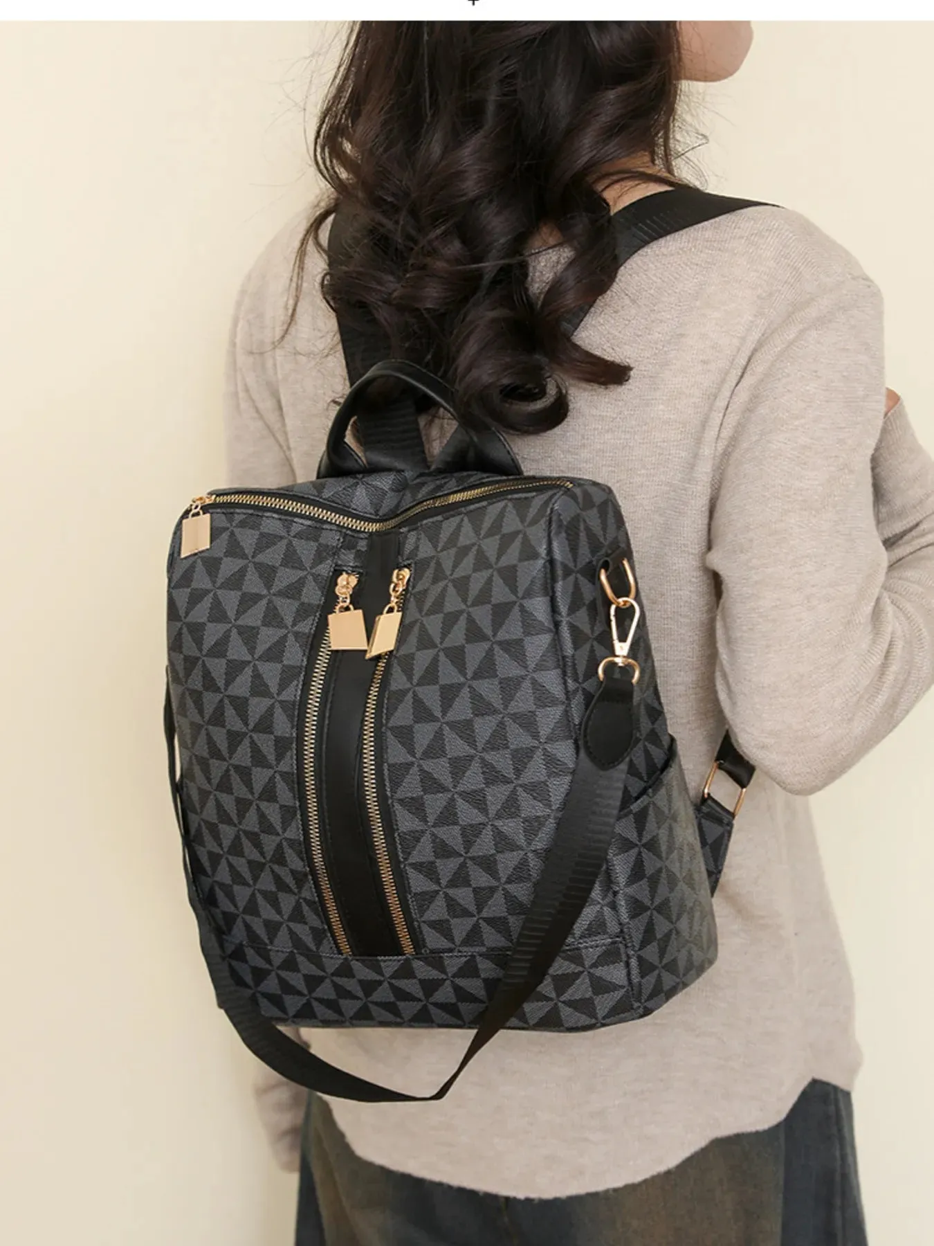 Geometric Pattern Backpack Bag sold by Gigi Laurent