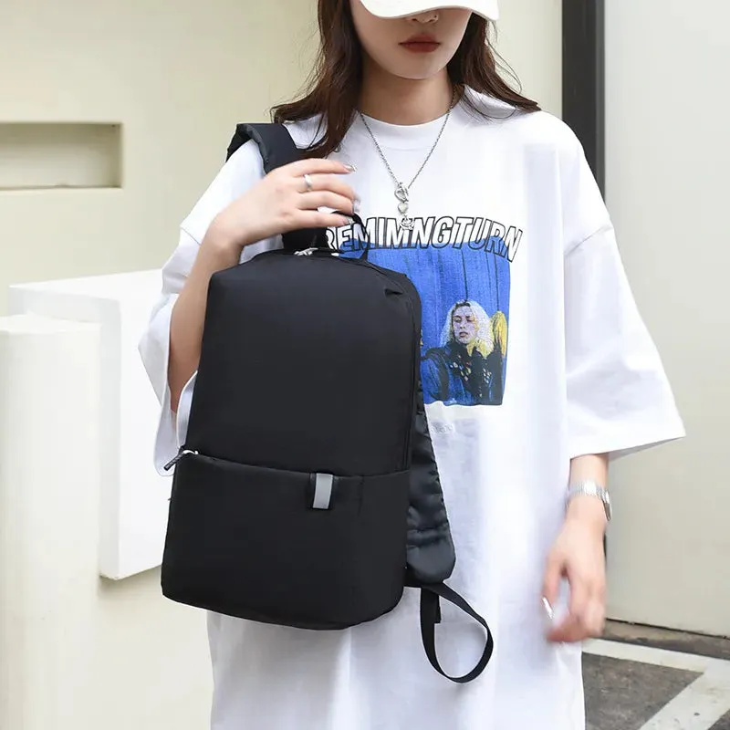 Solid Color Nylon Backpack Bag sold by Gigi Laurent product image thumbnail 3