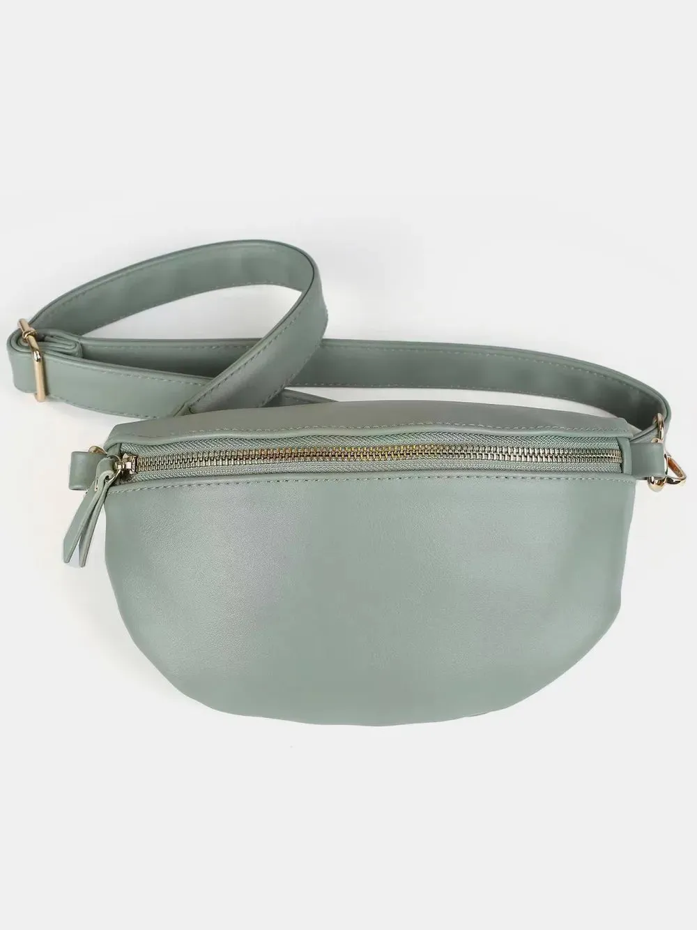 PU Leather Adjustable Strap Crossbody Bag sold by Gigi Laurent product image thumbnail 4