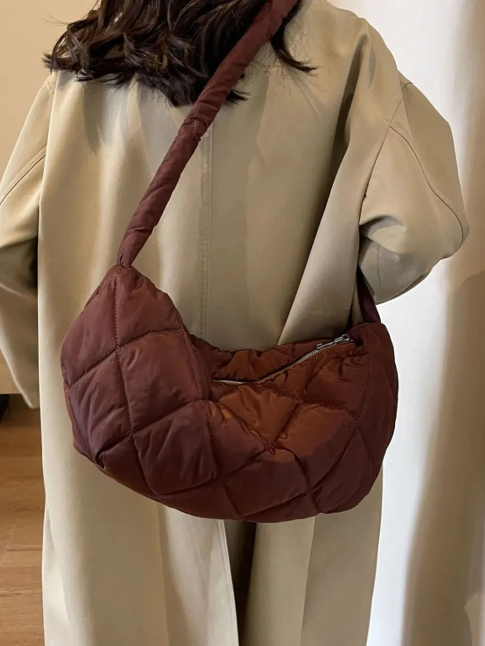 Quilted Polyester Crossbody Bag sold by Gigi Laurent product image thumbnail 3