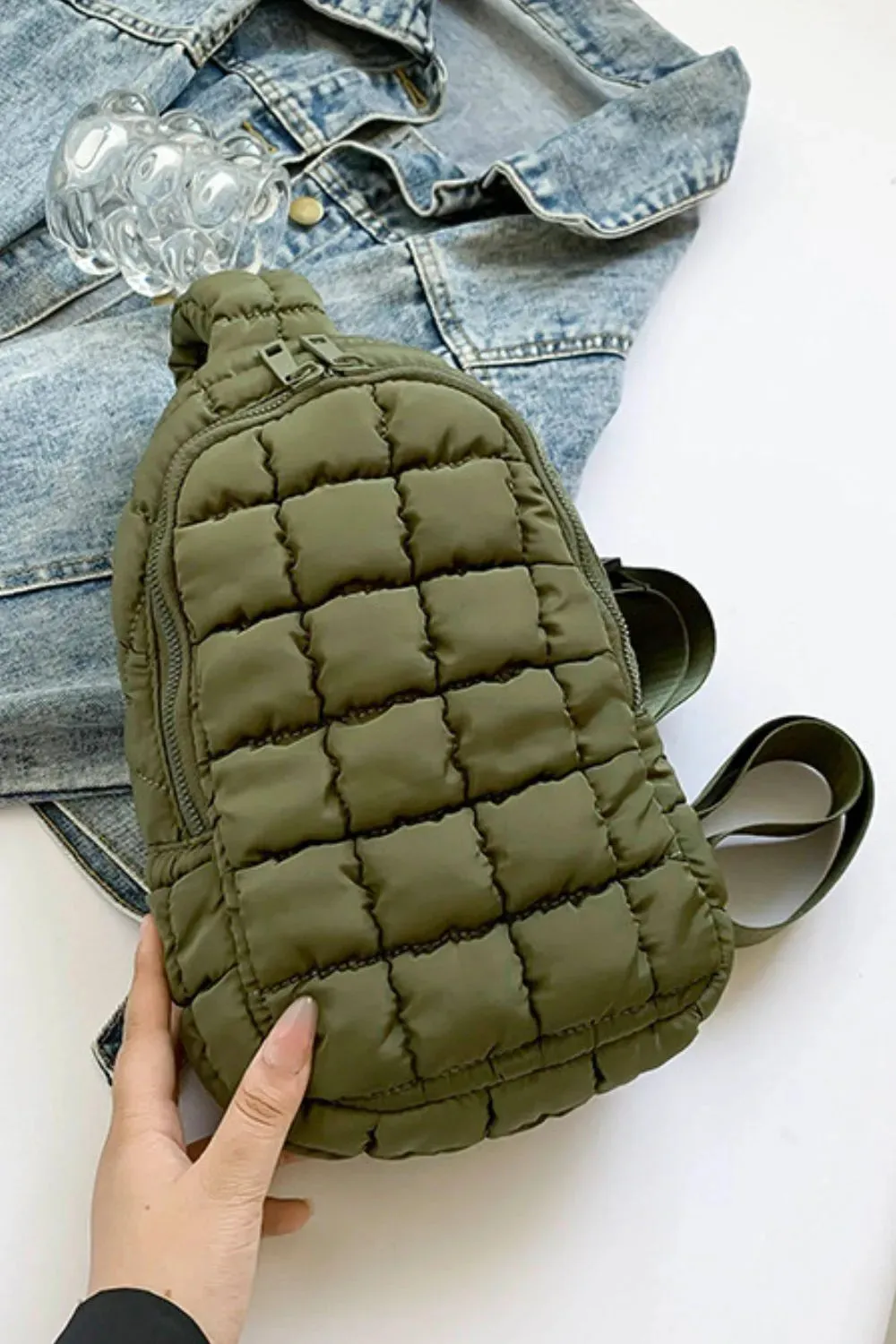 Quilted Nylon Crossbody Bag sold by Gigi Laurent product image thumbnail 2