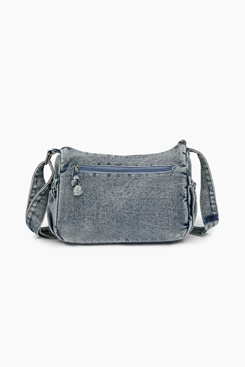Adjustable Strap Denim Crossbody Bag sold by Gigi Laurent product image thumbnail 3