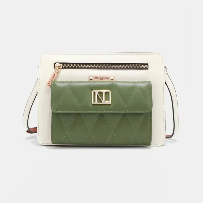 Nicole Lee USA Color Block Crossbody Bag sold by Gigi Laurent