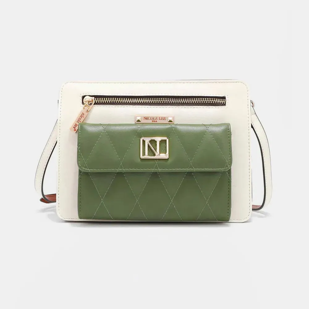 Nicole Lee USA Color Block Crossbody Bag sold by Gigi Laurent
