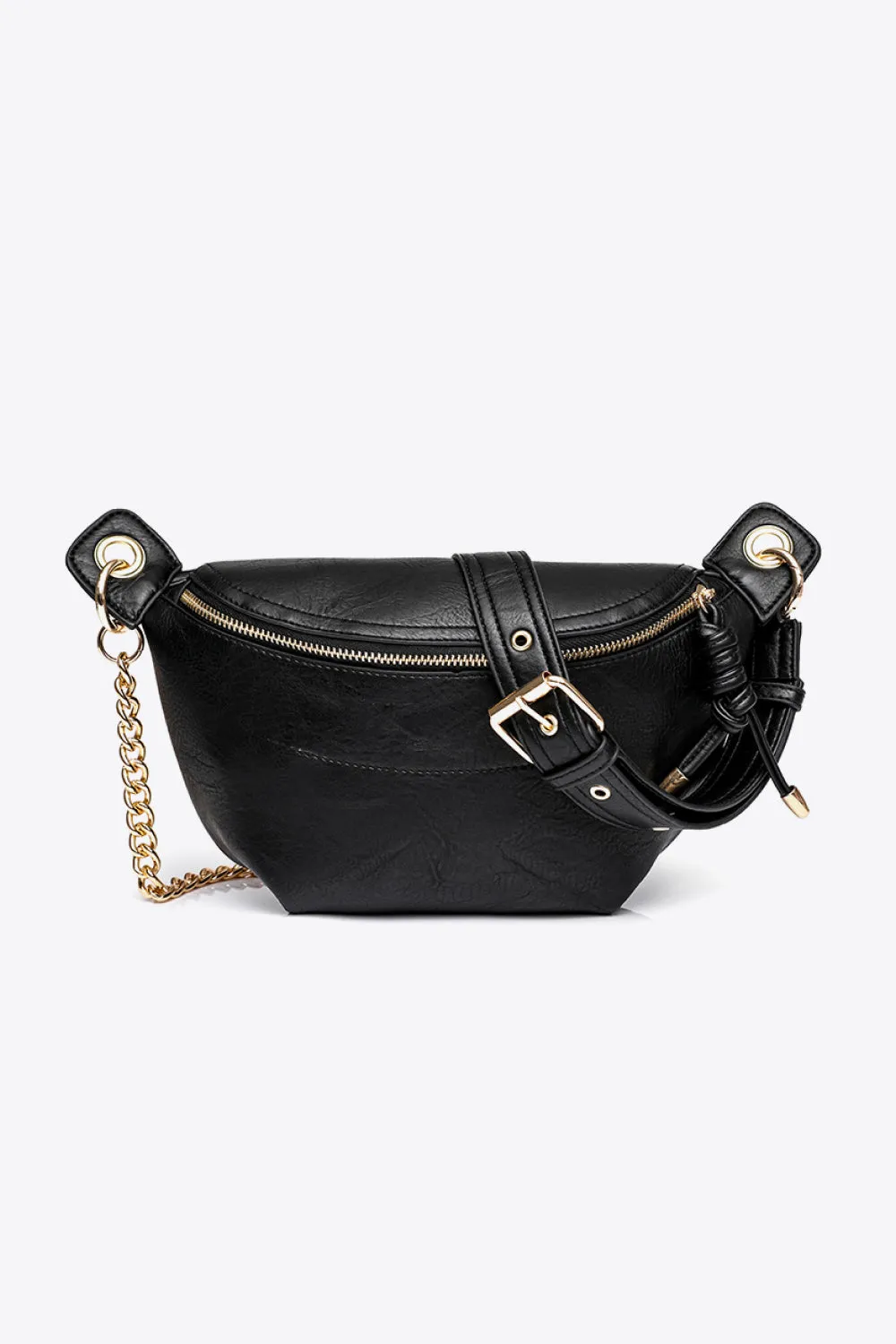 PU Leather Chain Strap Crossbody Bag sold by Gigi Laurent
