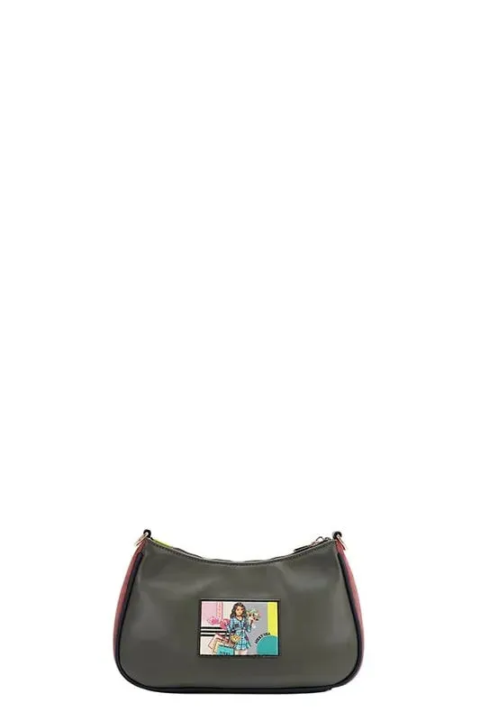 Nicole Lee USA Crescent Shaped Crossbody Bag sold by Gigi Laurent product image thumbnail 3