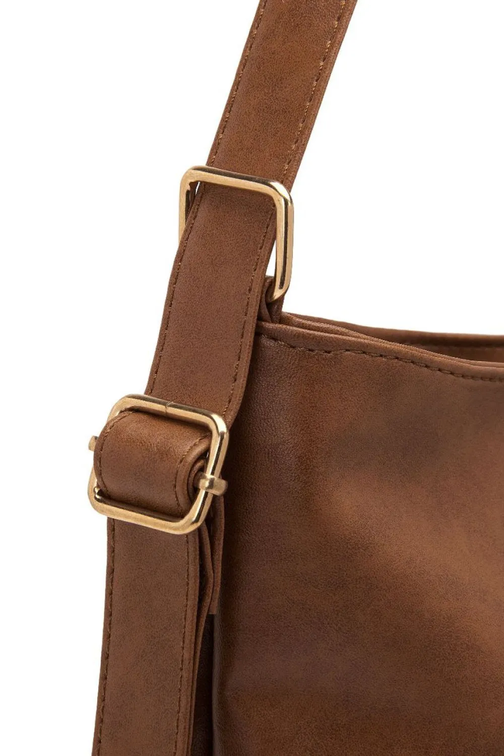 Large PU Leather Crossbody Bag sold by Gigi Laurent product image thumbnail 5