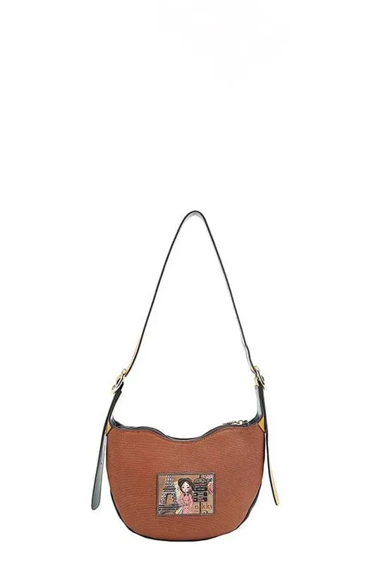 Nicole Lee USA Eco-Leather Saddle Bag sold by Gigi Laurent product image thumbnail 3