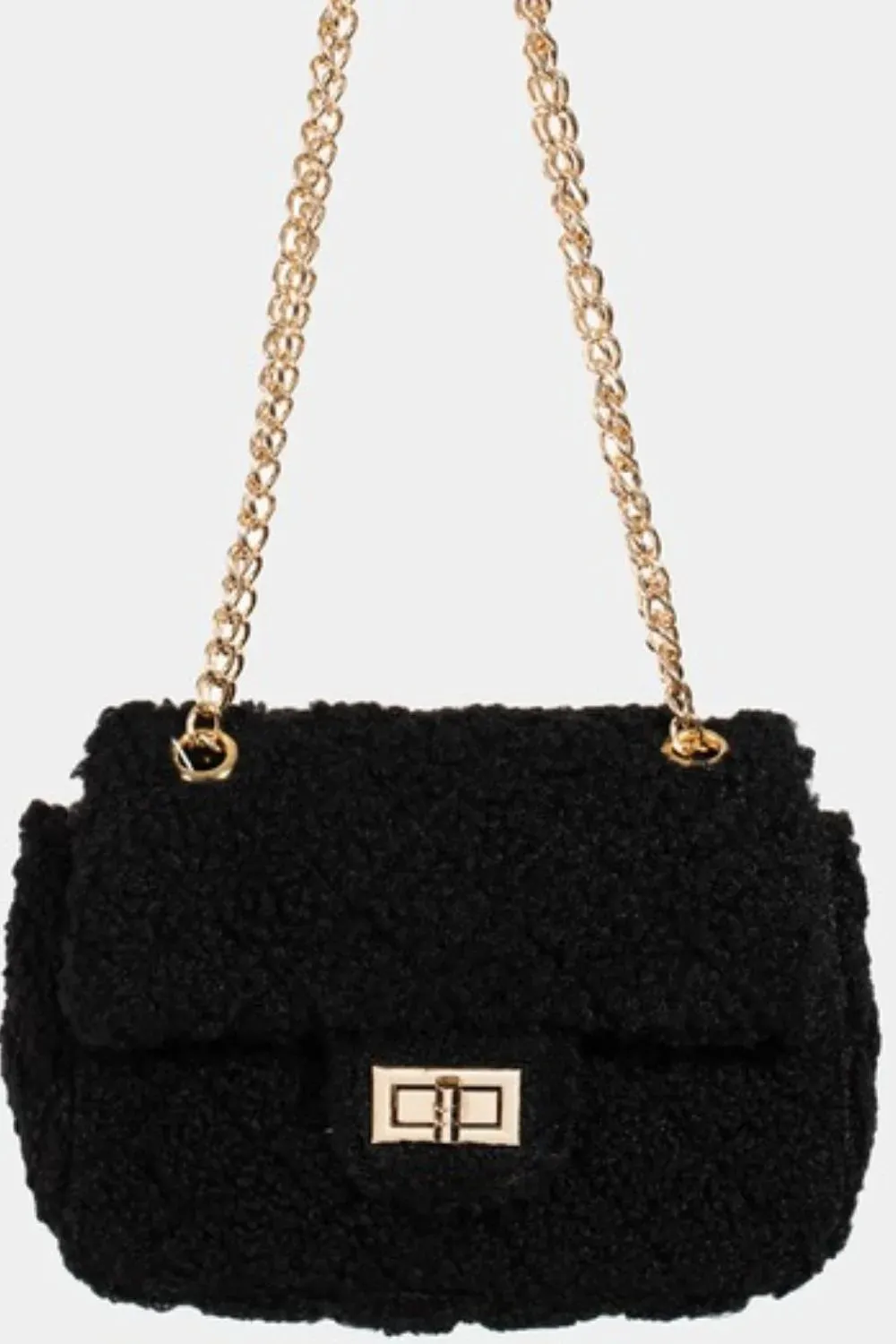Fame Faux Fur Rectangle Crossbody Bag sold by Gigi Laurent product image thumbnail 3