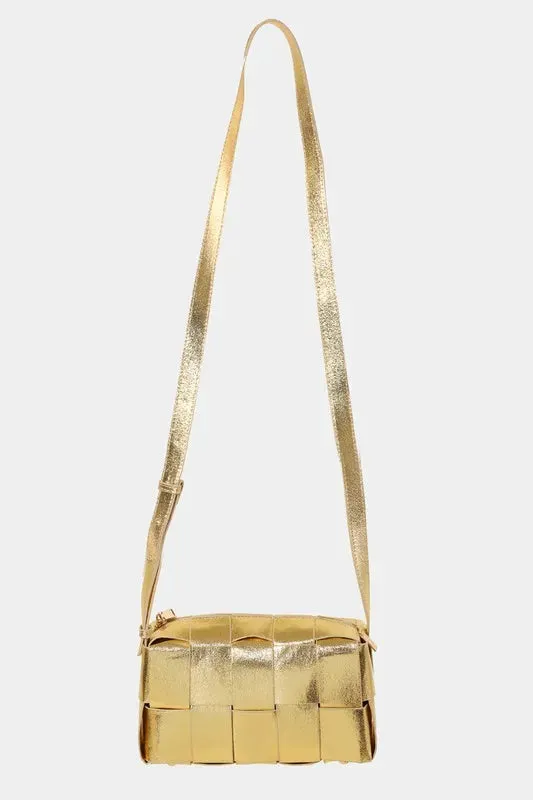 Fame Woven Crossbody Bag with Adjustable Strap sold by Gigi Laurent