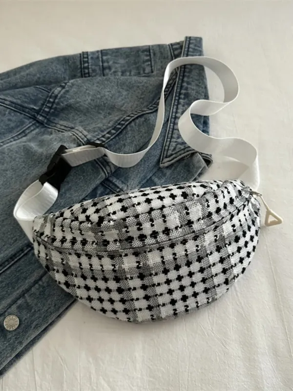 Plaid Wide Strap Crossbody Bag sold by Gigi Laurent
