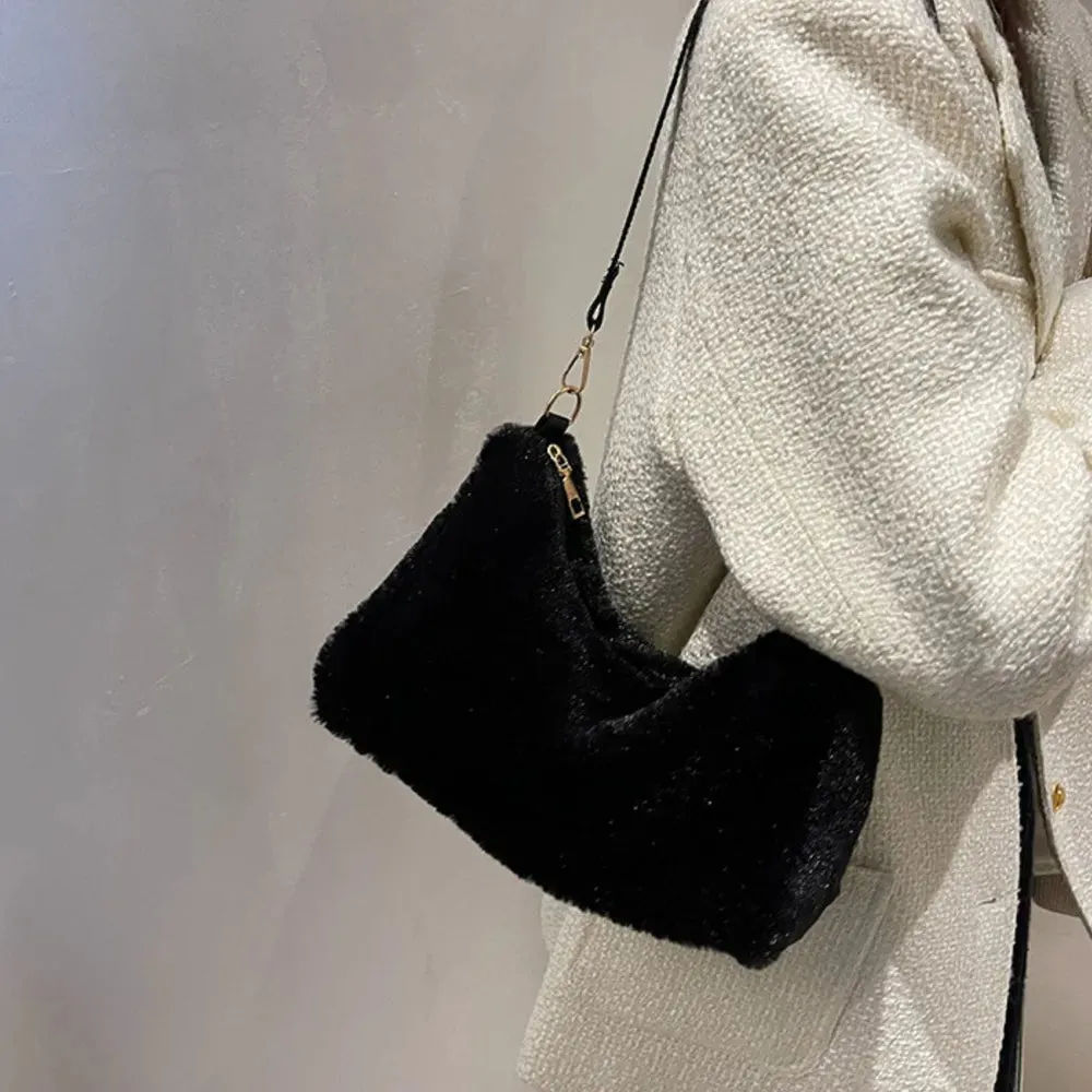 Faux Fur Removable Strap Shoulder Bag sold by Gigi Laurent product image thumbnail 4