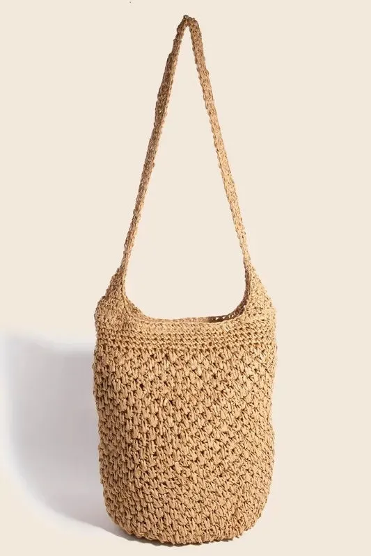 Fame Intricate Braided Hobo Shoulder Bag sold by Gigi Laurent