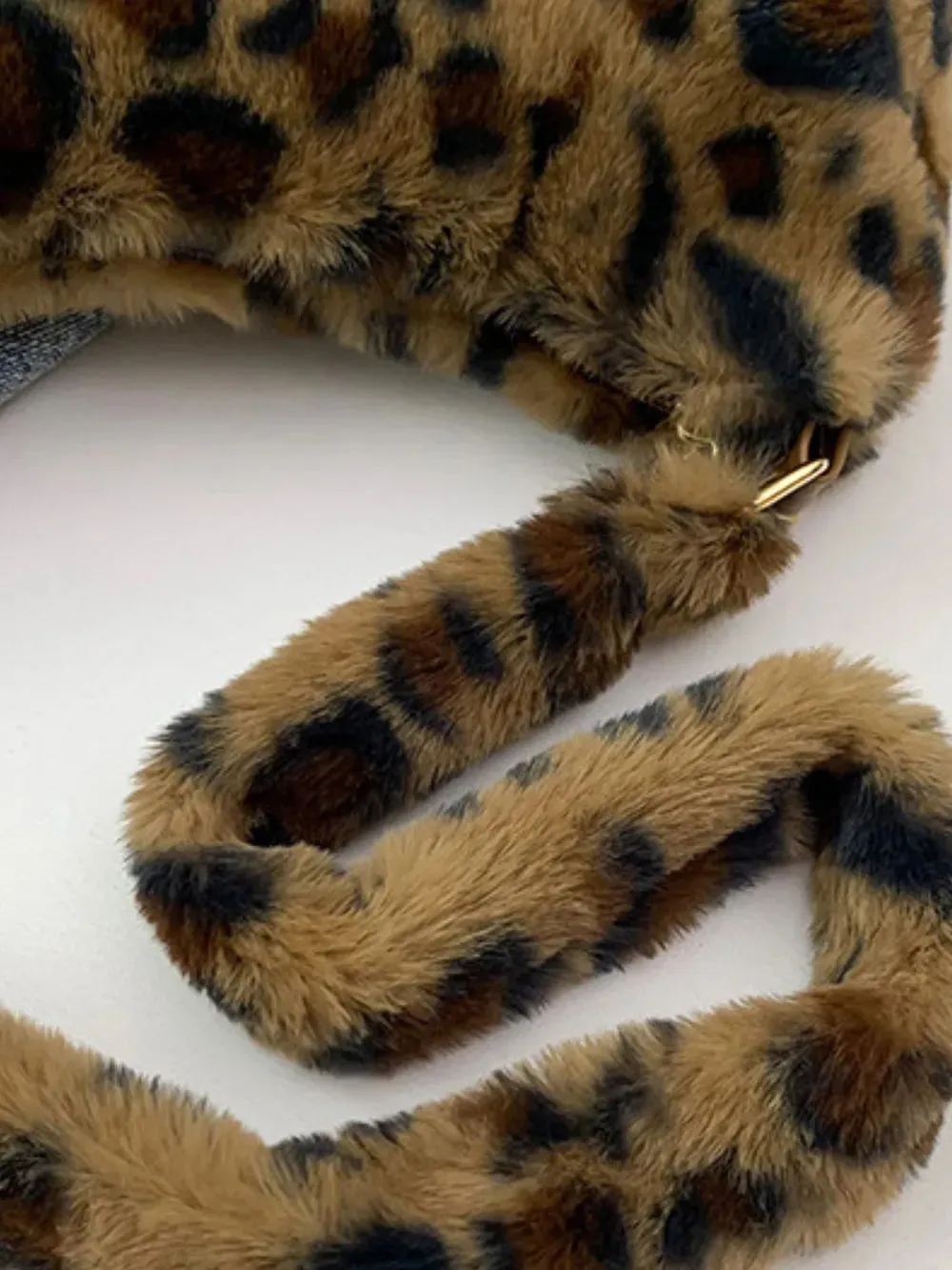 Leopard Fluff Shoulder Bag sold by Gigi Laurent product image thumbnail 3