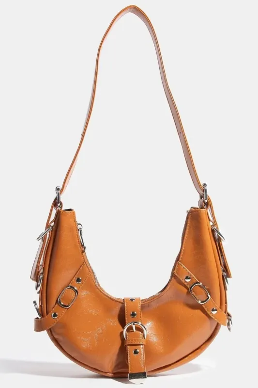 Fame Multi Belt Strap Accent Shoulder Bag sold by Gigi Laurent