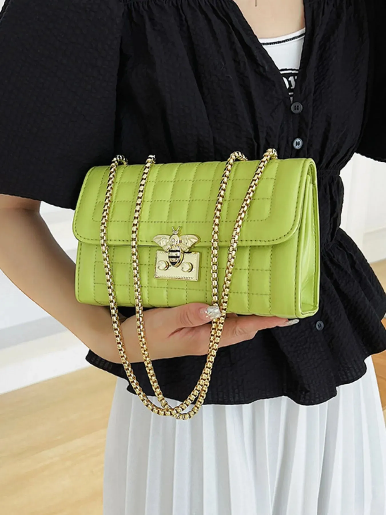 Quilted Chain Shoulder Bag sold by Gigi Laurent