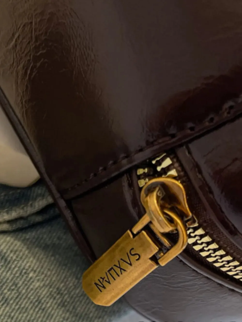 PU Leather Bow Trim Shoulder Bag sold by Gigi Laurent product image thumbnail 5