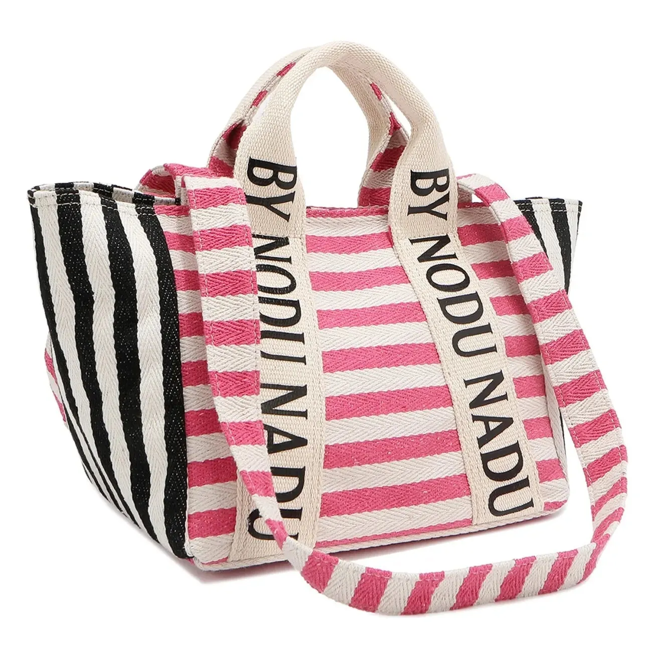 Nicole Lee USA Letter Striped Tote Bag sold by Gigi Laurent product image thumbnail 5