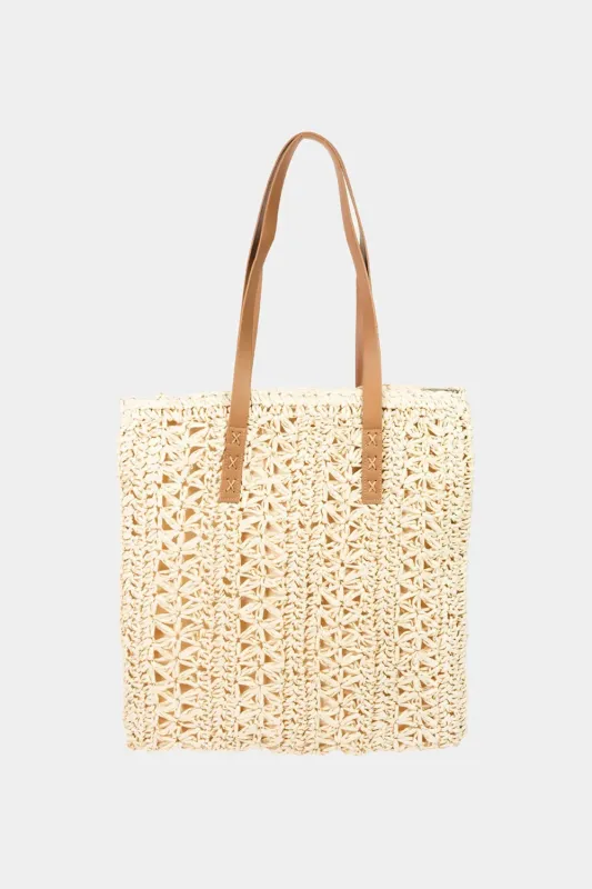 Fame Straw Braided Tote Bag sold by Gigi Laurent