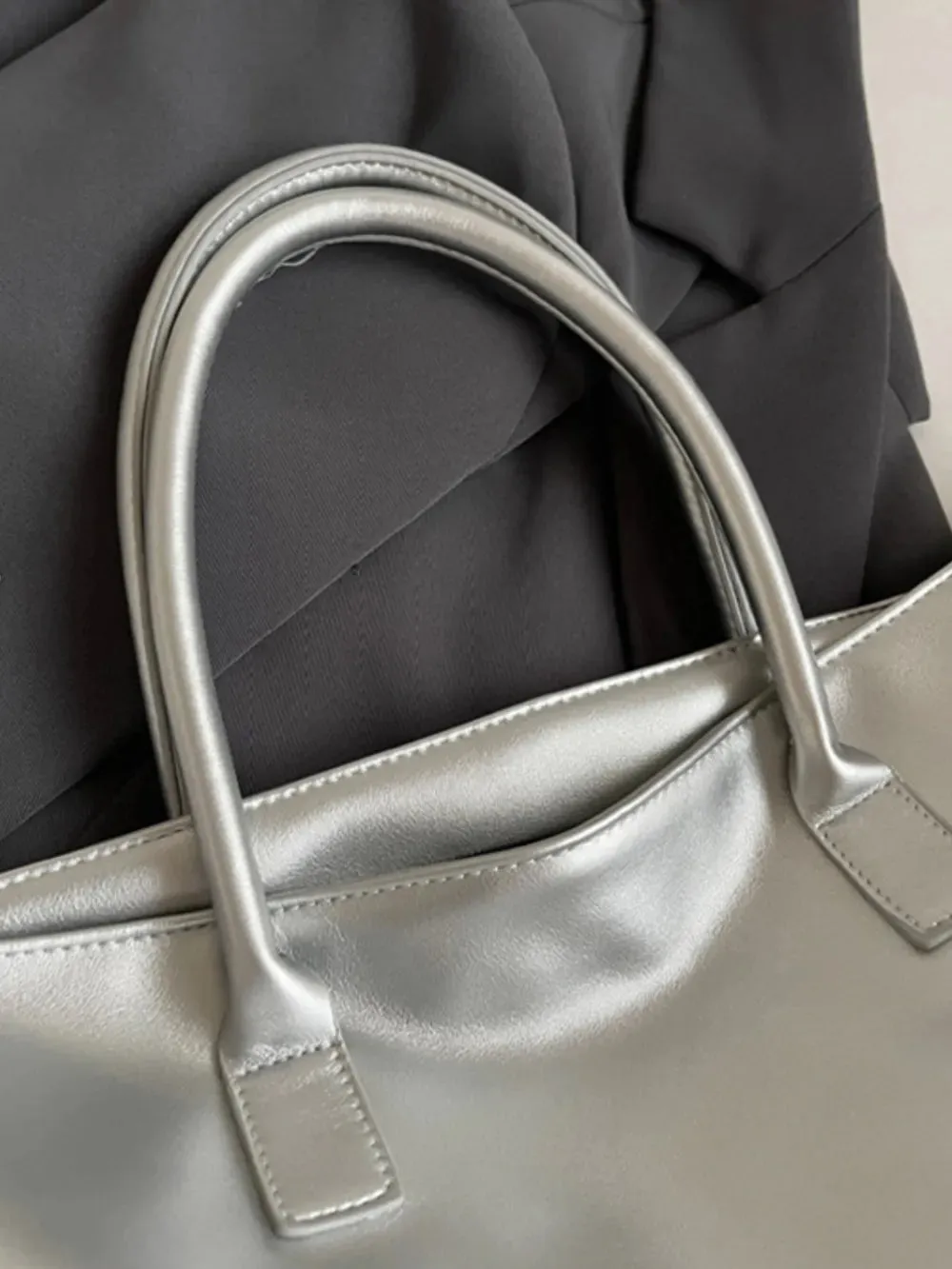 BETTER LIFE PU Leather Tote Bag sold by Gigi Laurent product image thumbnail 5