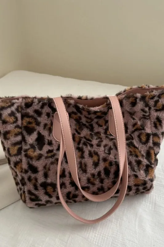 Leopard Fluff Tote Bag sold by Gigi Laurent