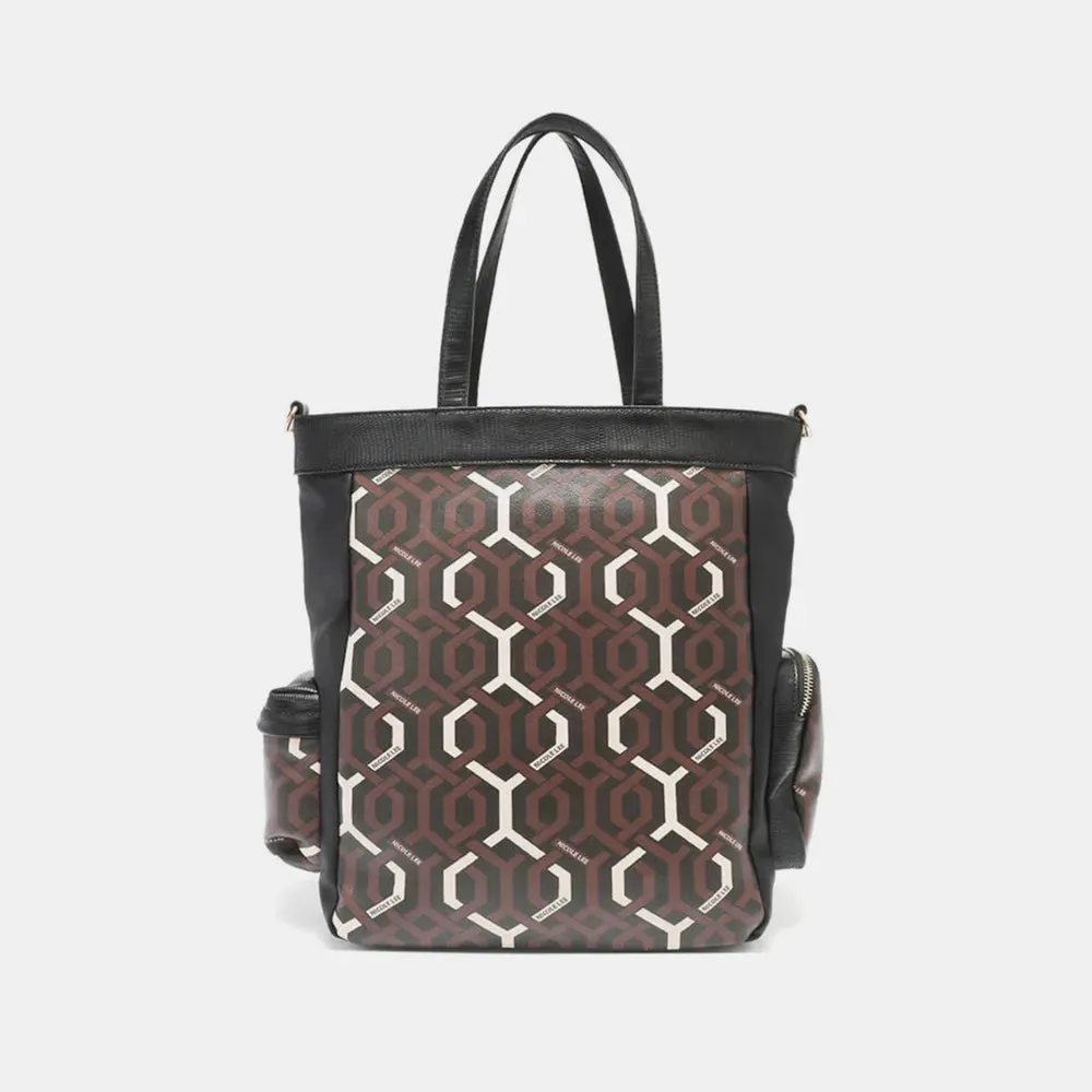 Nicole Lee USA Geometric Pattern Tote Bag sold by Gigi Laurent product image thumbnail 5