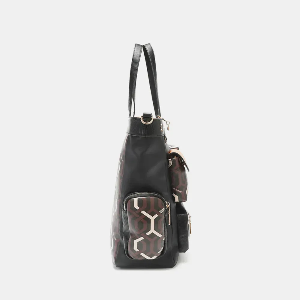 Nicole Lee USA Geometric Pattern Tote Bag sold by Gigi Laurent product image thumbnail 3