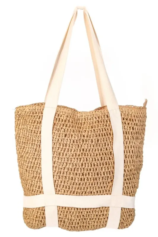 Fame Straw Braided Hat Carrier Tote Bag sold by Gigi Laurent